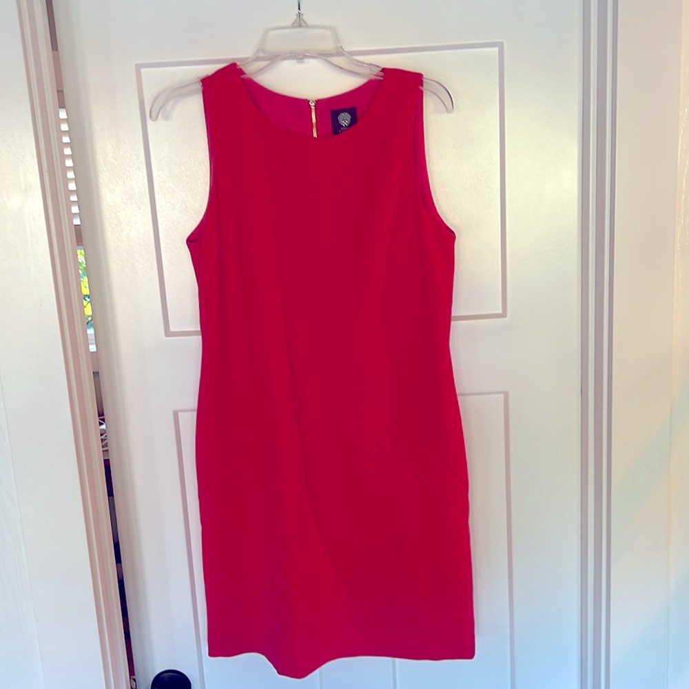 Pink/orange sheath dress